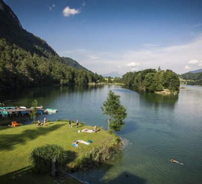 Reintalersee_Strand Fischerstube_Foto Alpbachtal T