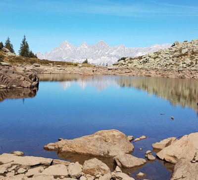 Der Spiegelsee auf der Reiteralm