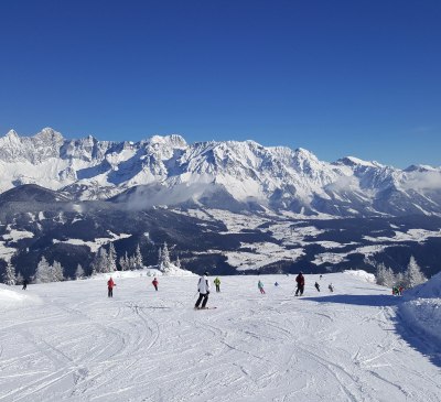 Skiing on the Reiteralm