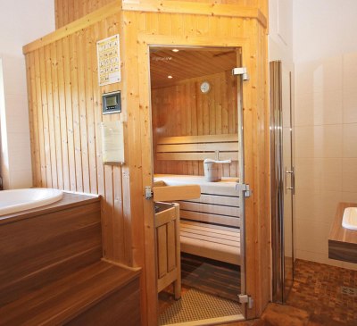 Alpin Chalet private Sauna mit Badewanne